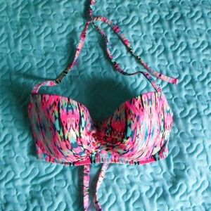 MULTI-COLOR BIKINI SWIMSUIT TOP 34 D